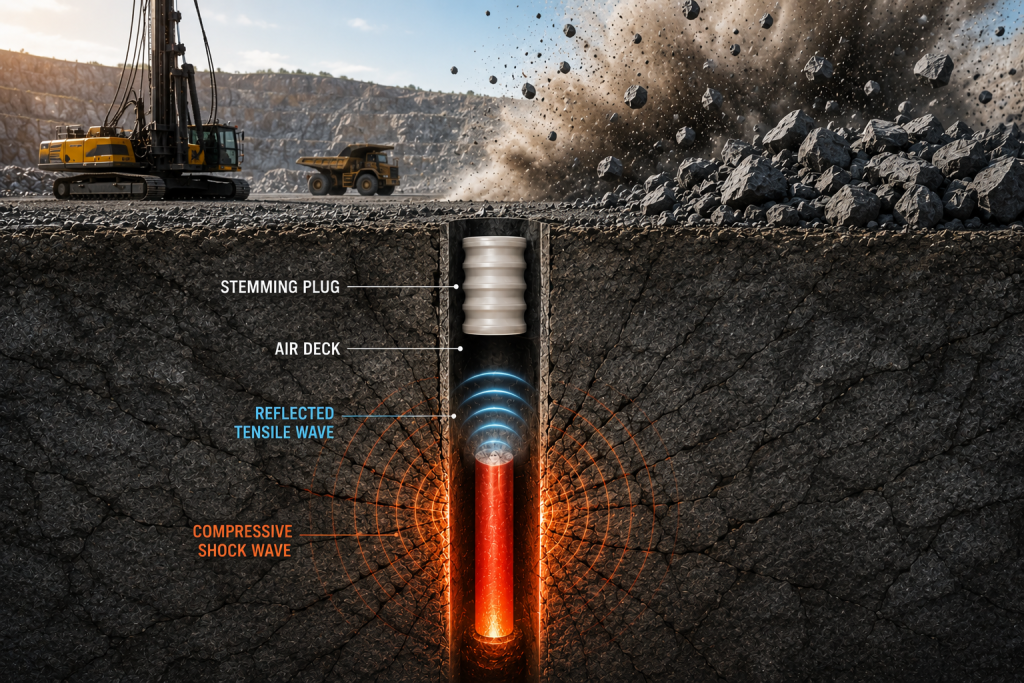 Air Decks Explained: The Physics Behind Better Rock Fragmentation